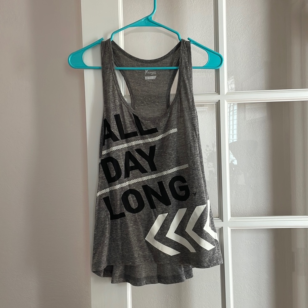 Workout tank top “ALL DAY LONG”